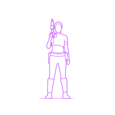 Pop Culture Star Wars Padme Amidala Contour Svg Vector, Free Vectors File